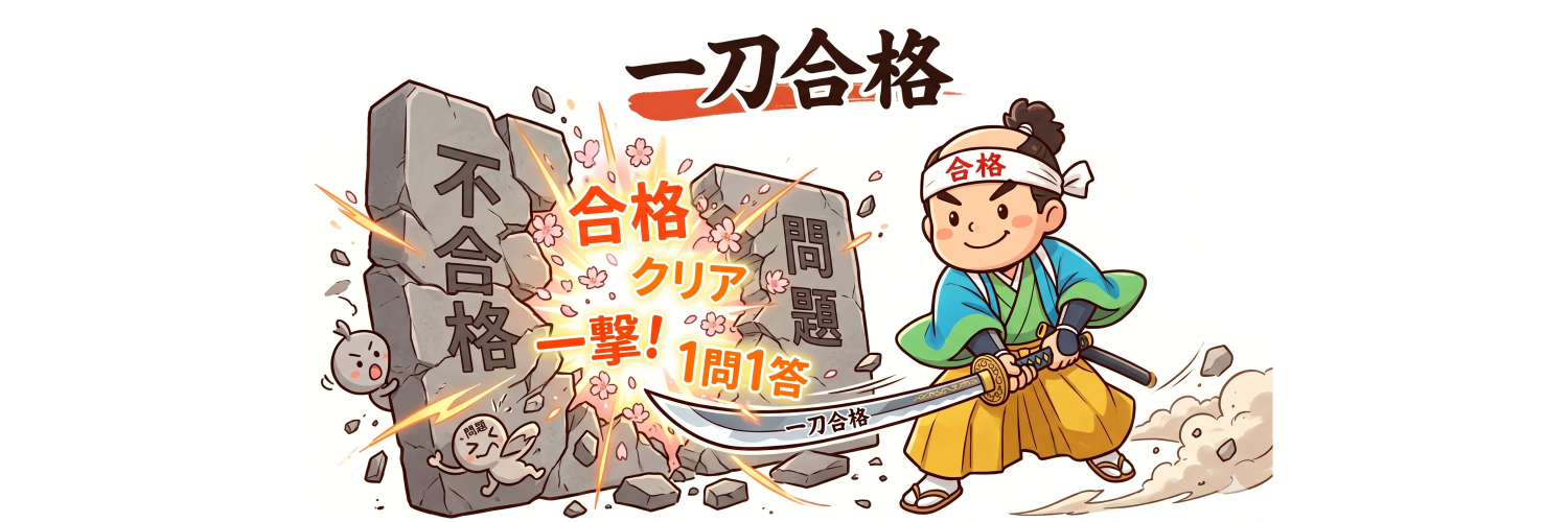 一刀合格 | 毎日1問、斬って合格へ